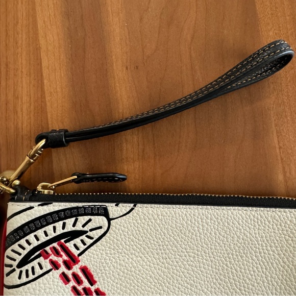 Michael Kors - Adele Double Zip Gold Tone Wristlet - Picture 2 of 13